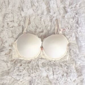 𝜗𝜚 victoria’s secret dream angels lightly lined smooth and lace demi bra